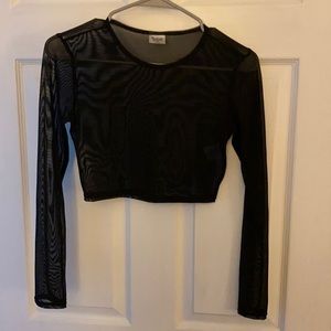 mesh crop top